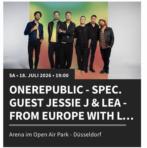 Onerepublic tickets - onerepublic, 2